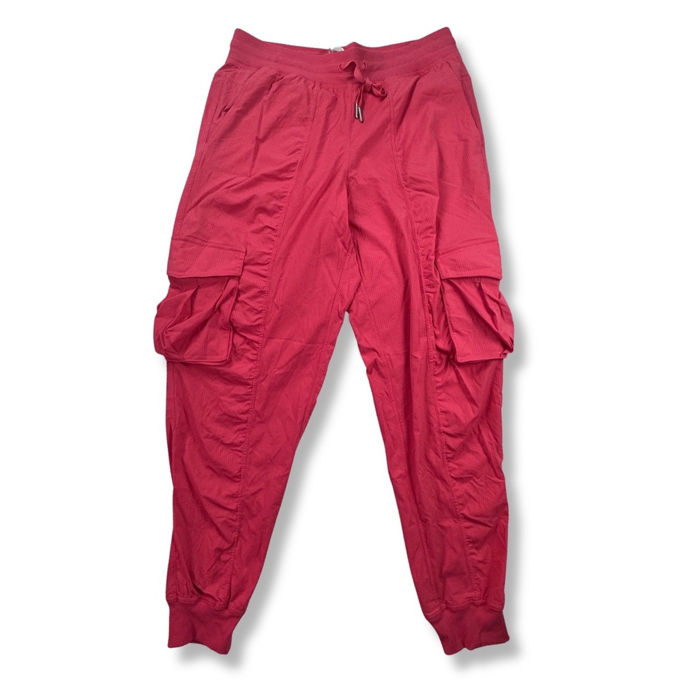 Lululemon Beyond the Studio Cargo Jogger Pink Utility Athleisure Womens M 8 10
